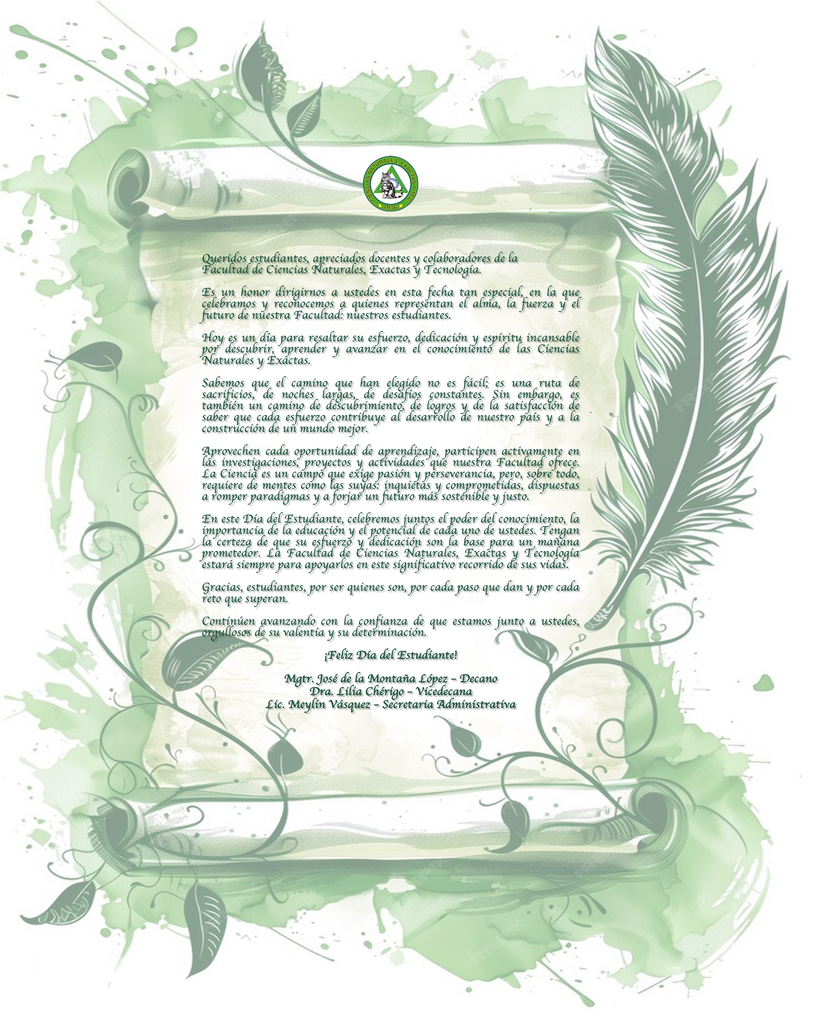 alocución estudiante